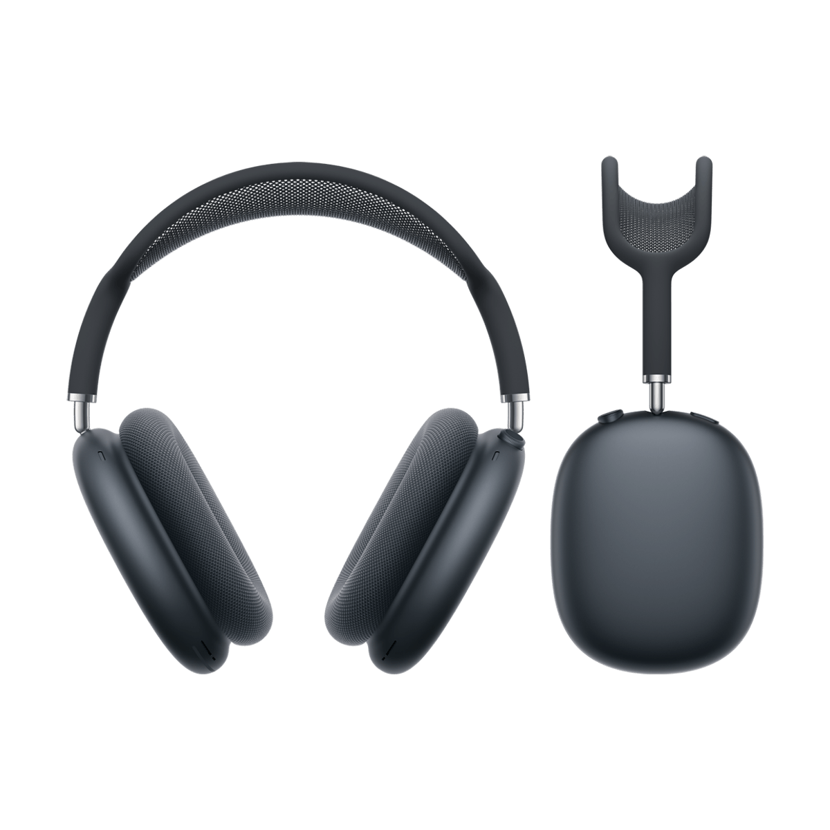 AirPods Max (USB-C) color medianoche, vista tres cuartos
